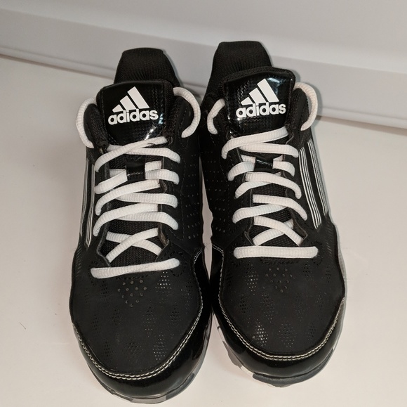 Adidas baseball cleats, boys size 2 - Picture 2 of 5